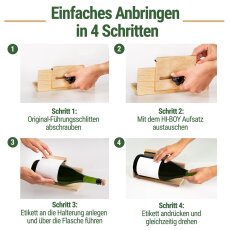 HI BOY Aufsatz f&uuml;r grosse Beh&auml;lter |  Zubeh&ouml;r zum LABELING WIZARD