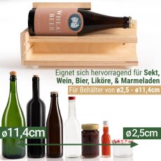LABELING WIZARD | Etikettierer mit Aufsatz f&uuml;r grosse Beh&auml;lter | gro&szlig;e Dosen und Flaschen etikettieren | einfach &amp; schnell