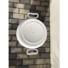 Tonne, Plastik (PET) | 40l Volumen | mit 2 Haltegriffen |  f&uuml;r Vorr&auml;te, Tierfutter, Camping, etc.
