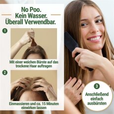 Trockenshampoo | Original aus Marokko | feines, dunkelbraunes Lavaerde-Pulver in Dose | 1 kg