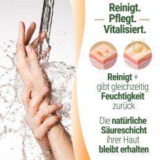 Lavaerde/Ghassoul Mischung zur Handw&auml;sche | mit original marokkanischer Tonerde | Limettenduft | chemie- &amp; seifenfrei | 500 ml mit Spender | vegan &amp; Bio | Wascherde