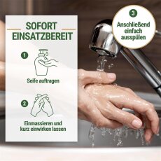 Lavaerde/Ghassoul Mischung zur Handw&auml;sche | mit original marokkanischer Tonerde | Limettenduft | chemie- &amp; seifenfrei | 500 ml mit Spender | vegan &amp; Bio | Wascherde
