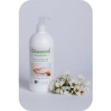 Lavaerde/Ghassoul Mischung zur Handw&auml;sche | mit original marokkanischer Tonerde | Limettenduft | chemie- &amp; seifenfrei | 500 ml mit Spender | vegan &amp; Bio | Wascherde